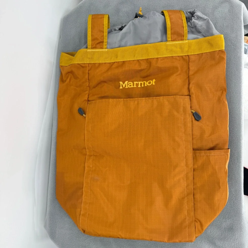 Marmot Urban Hauler Medium Backpack Tote Bag Orange Yellow Ripstop F24770